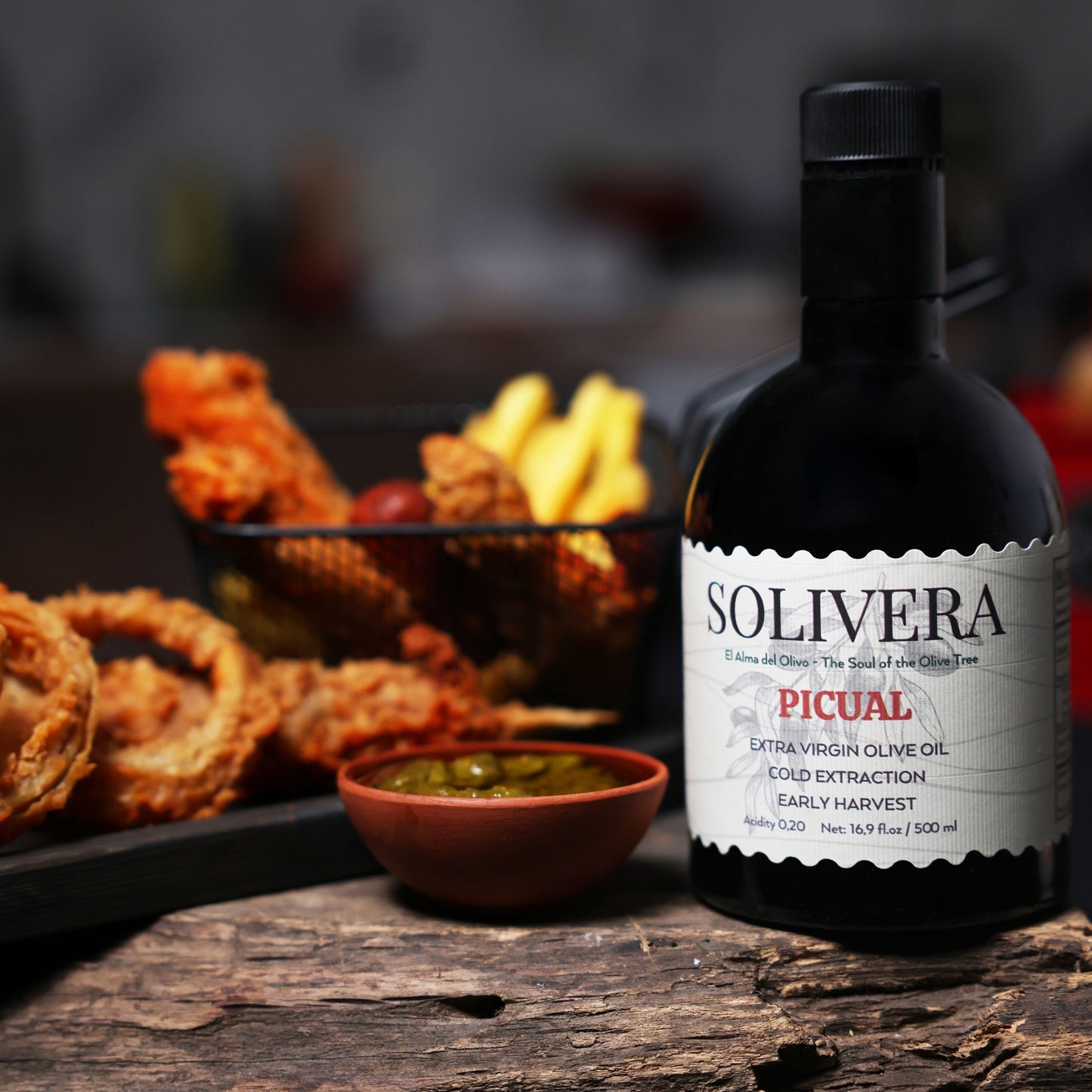 Picual Extra Virgin Olive Oil – Single-Origin · Cold-Pressed · First Harvest · Bold & Peppery · 500+polyphenols