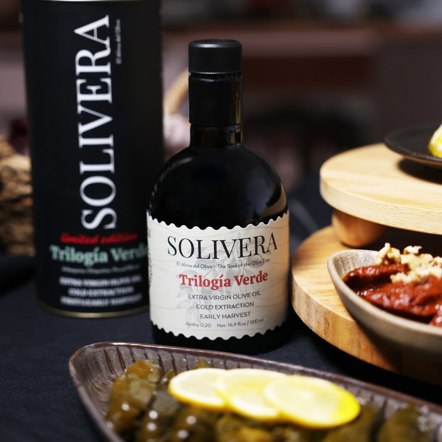 Trilogía Verde Extra Virgin Olive Oil – Triple-Varietal Blend · Cold-Pressed · Bright & Herbaceous · 350+polyphenols