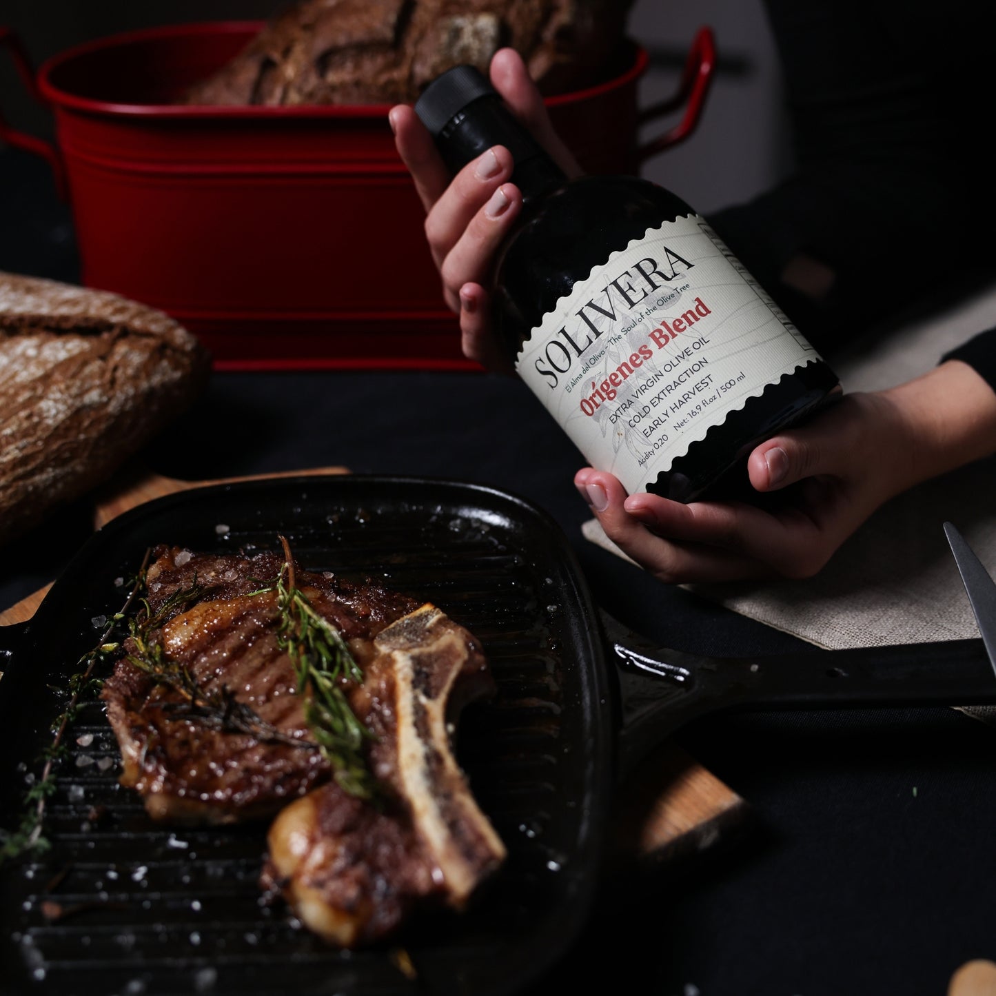 Orígenes Blend Extra Virgin Olive Oil – Heritage Blend · Cold-Pressed · Rich & Earthy · 300+polyphenols